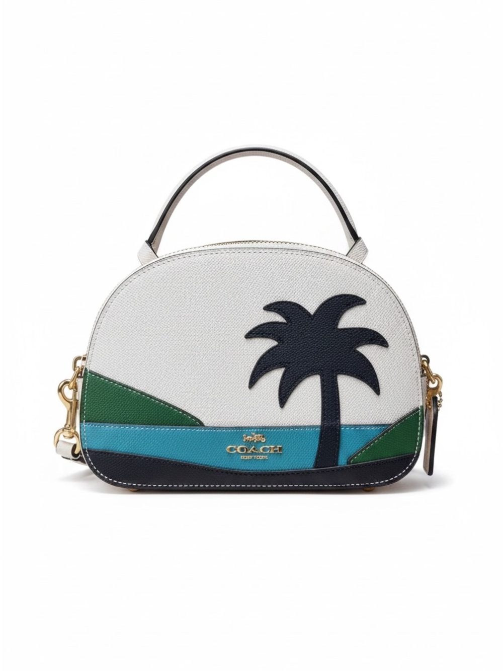 Coach Katy Mini Dome Satchel with Sunset Motif